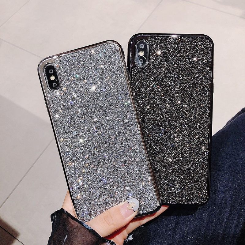 Hoesje voor iPhone X / XS Glamoureuze Pailletten