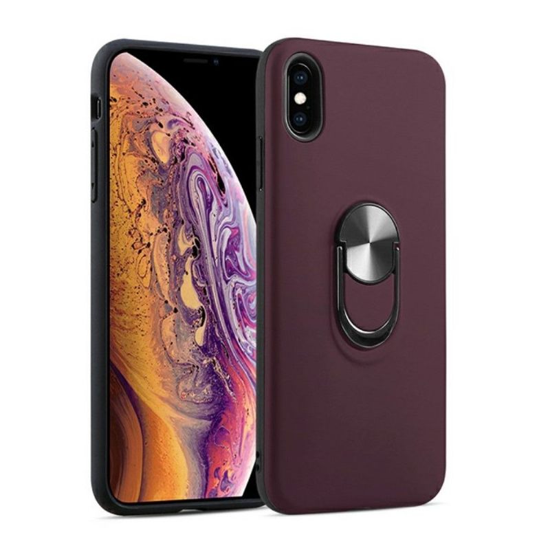 Hoesje voor iPhone X / XS Mat Effect Met Steun Op De Rug