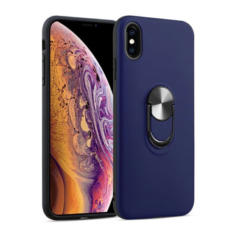 Hoesje voor iPhone X / XS Mat Effect Met Steun Op De Rug