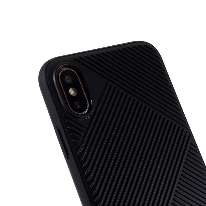 Hoesje voor iPhone X / XS Molan Cano Gestreept Effect