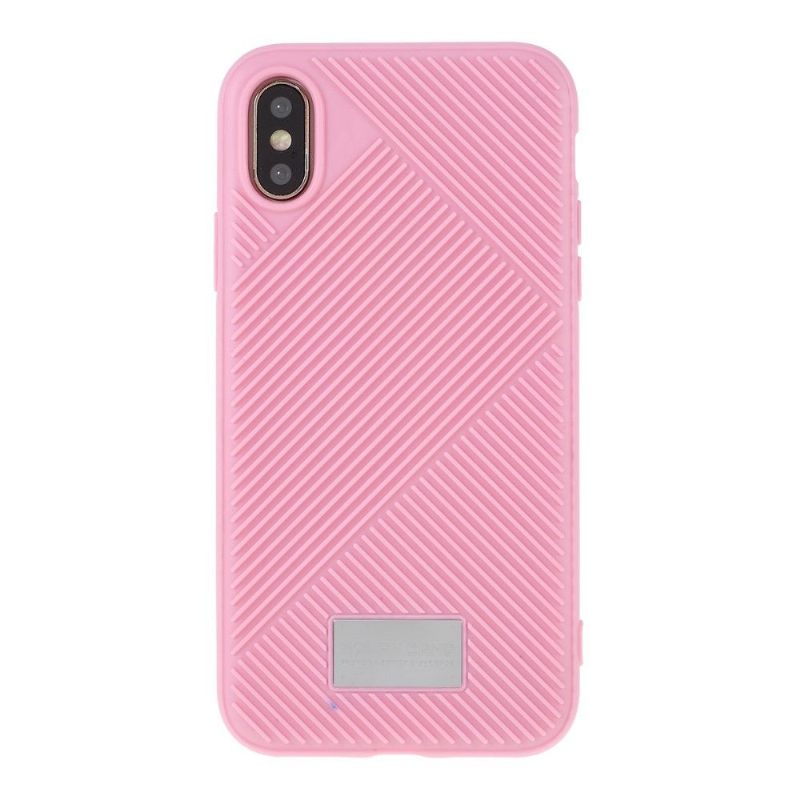 Hoesje voor iPhone X / XS Molan Cano Gestreept Effect