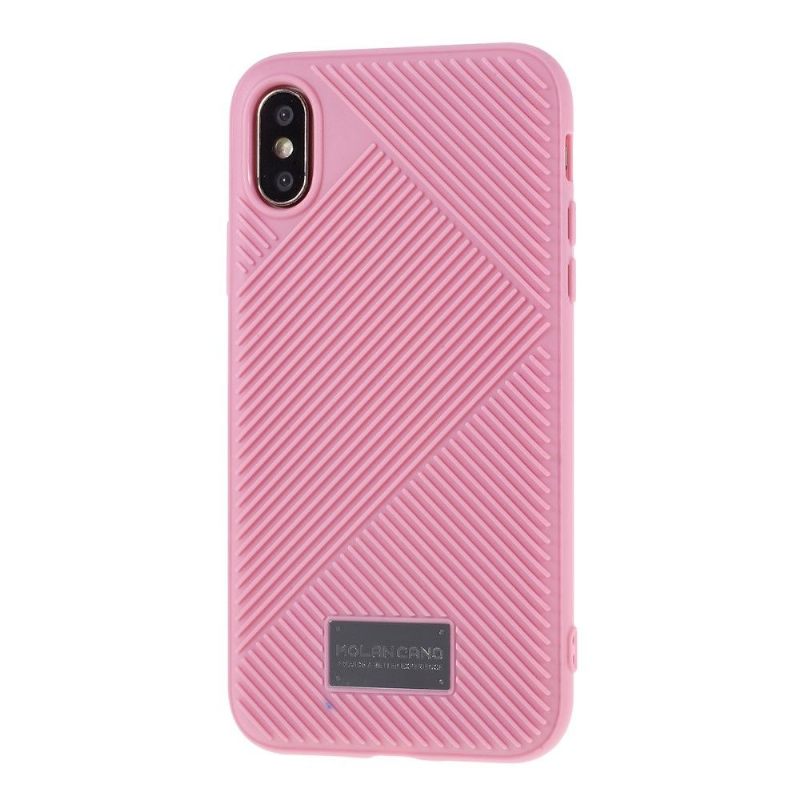 Hoesje voor iPhone X / XS Molan Cano Gestreept Effect