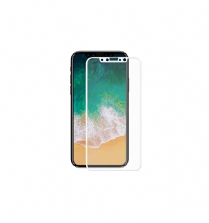 iPhone X / Xs Schermbeschermer Van Volledig Gehard Glas - Wit