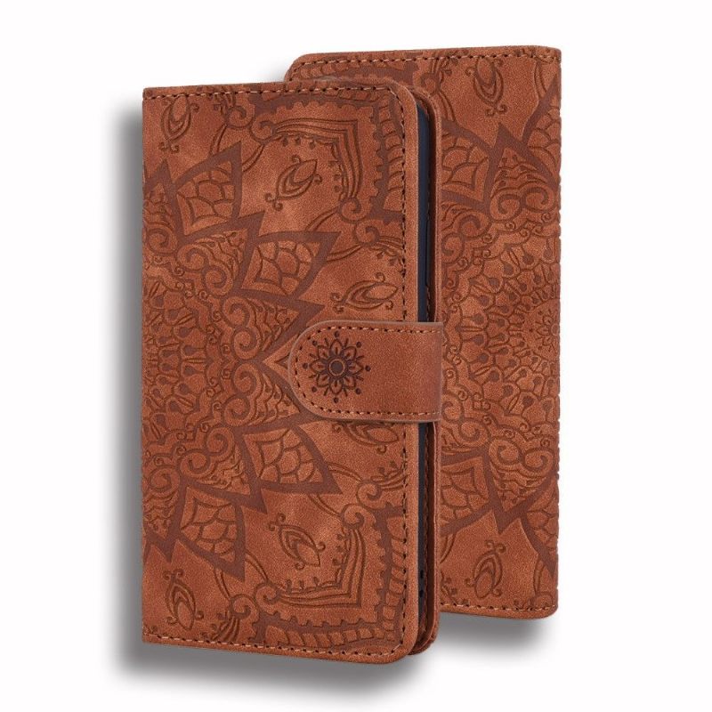 Leren Hoesje voor iPhone X / XS Bescherming Leïla Fleur Oriental