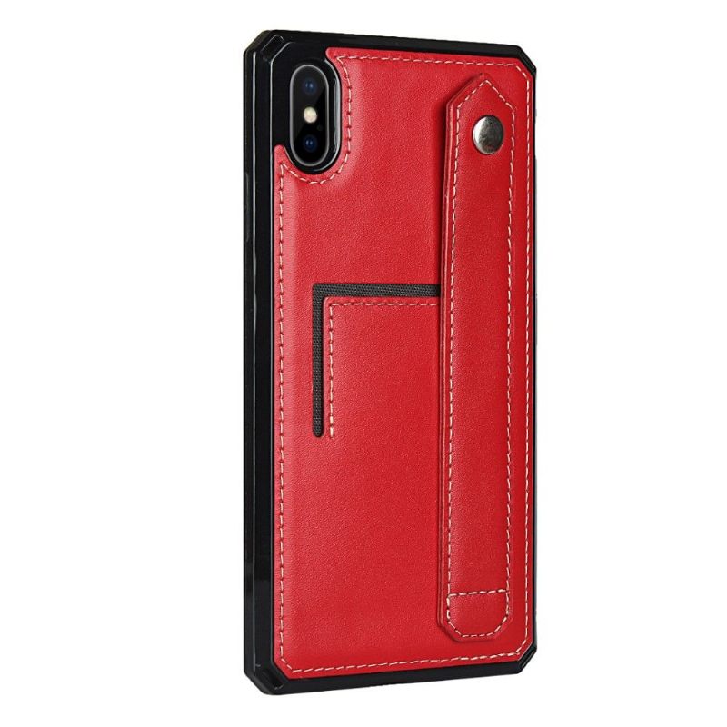 Telefoonhoesje voor iPhone X / XS Leren Kaarthouder