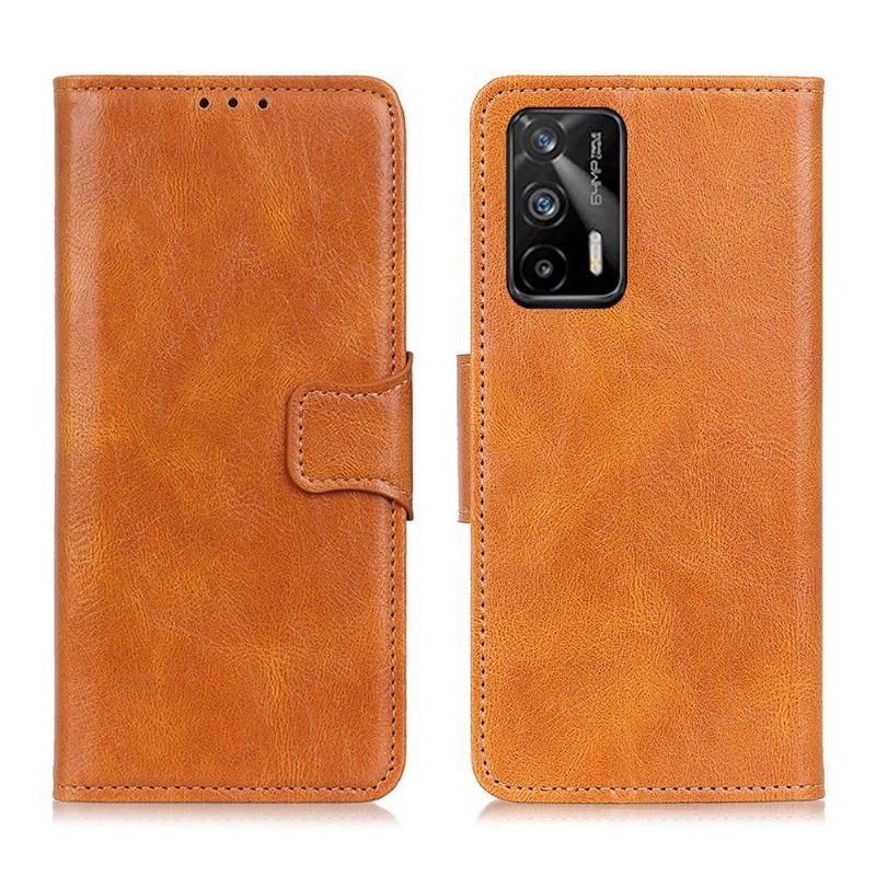Cover voor Realme GT 5G Folio-hoesje Faux Leather Folio Stand Functie