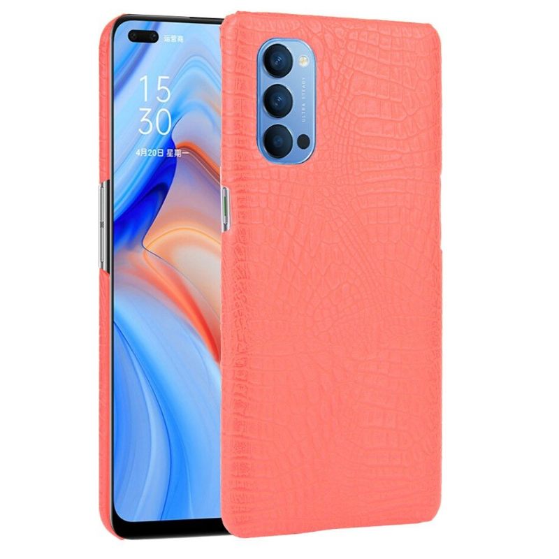 Hoesje voor Oppo Reno 4 5G Krokodil-effect