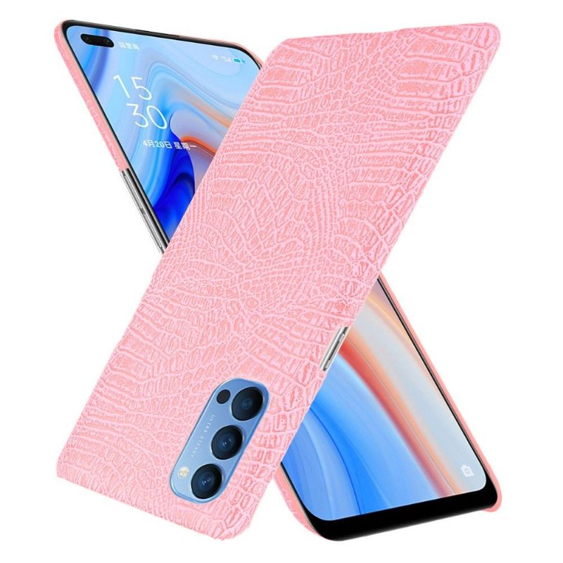 Hoesje voor Oppo Reno 4 5G Krokodil-effect