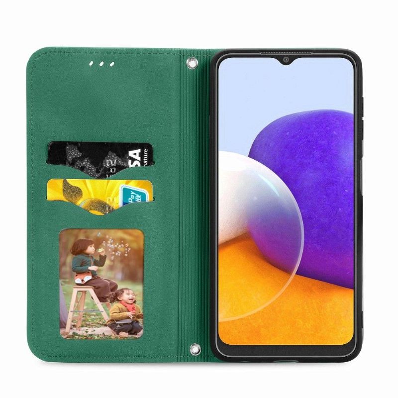 Samsung Galaxy A22 4G Zakelijk Retro Cover