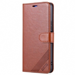 Folio-hoesje voor Vivo Y22s Azns Ledereffect