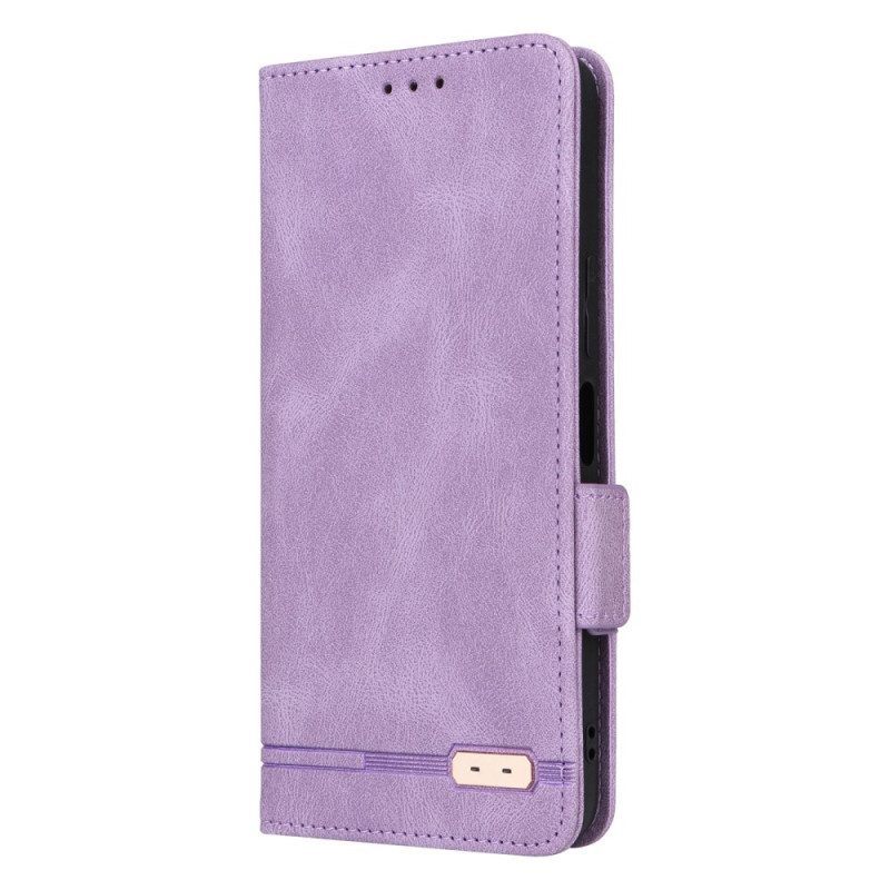 Folio-hoesje voor Vivo Y22s Vintage Dubbele Sluiting