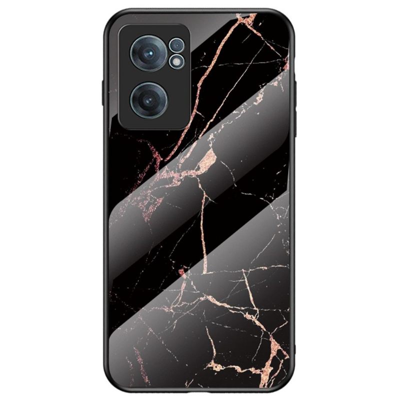 Hoesje voor OnePlus Nord CE 2 5G Lina Marmer Gehard Glas