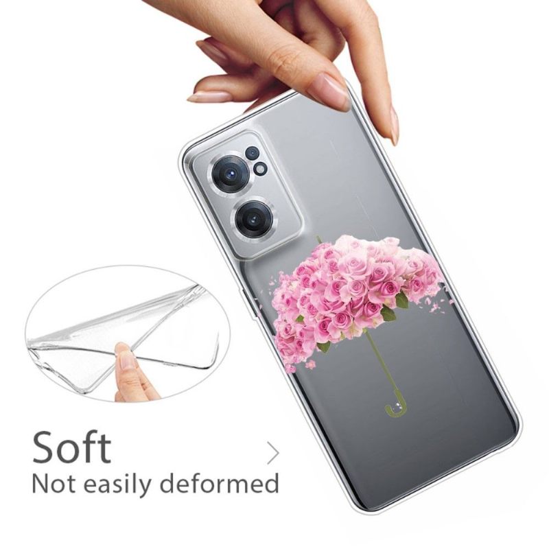 Telefoonhoesje voor OnePlus Nord CE 2 5G Bescherming Bloemenparaplu