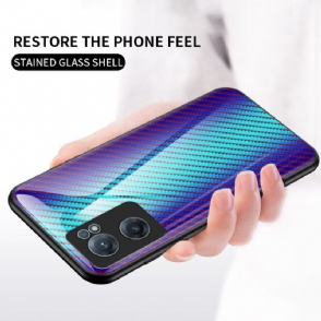 Telefoonhoesje voor OnePlus Nord CE 2 5G Bescherming Gehard Glas In Koolstofvezelstijl