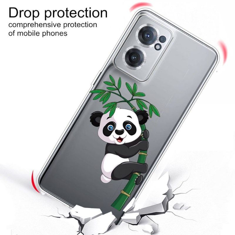 Telefoonhoesje voor OnePlus Nord CE 2 5G Panda Op Bamboe