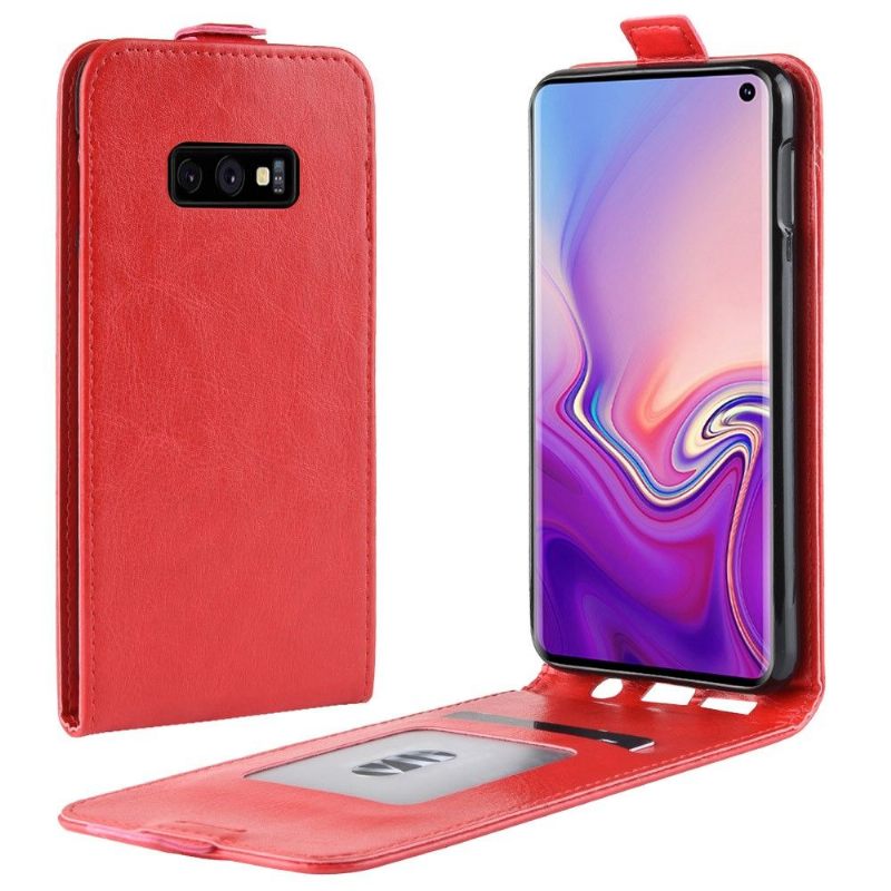 Cover voor Samsung Galaxy S10e Folio-hoesje Verticaal Kunstleer