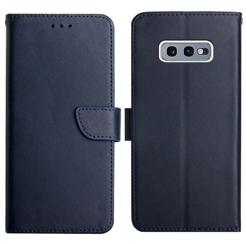 Folio-hoesje voor Samsung Galaxy S10e Glad Leer