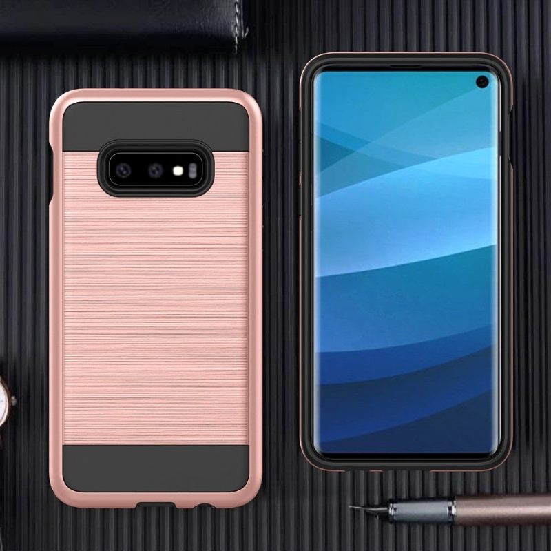 Hoesje voor Samsung Galaxy S10e Premium Geborsteld