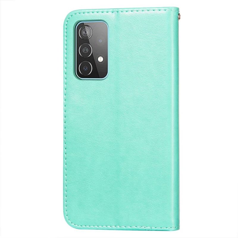 Flip Case voor Samsung Galaxy A52 5G / A52 4G / A52s 5G Kant Ontwerp Kunstleer