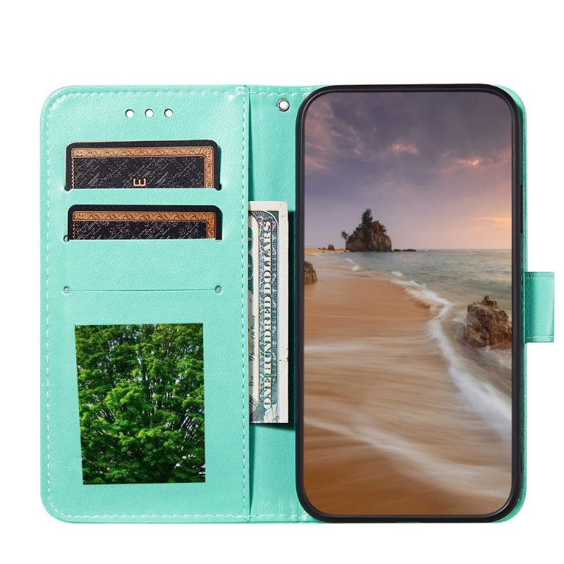 Flip Case voor Samsung Galaxy A52 5G / A52 4G / A52s 5G Kant Ontwerp Kunstleer