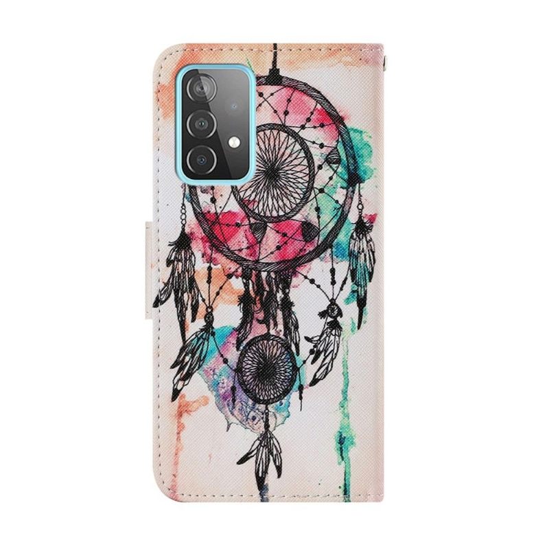 Folio-hoesje voor Samsung Galaxy A52 5G / A52 4G / A52s 5G Aquarel Dromenvanger