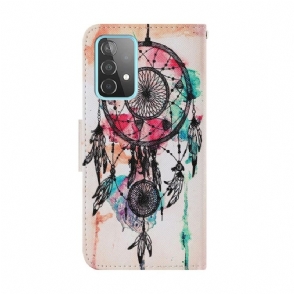 Folio-hoesje voor Samsung Galaxy A52 5G / A52 4G / A52s 5G Aquarel Dromenvanger