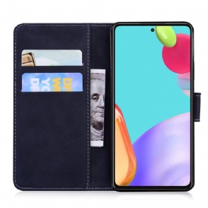 Folio-hoesje voor Samsung Galaxy A52 5G / A52 4G / A52s 5G Bescherming Hoesje Kleurrijke Vlinderbescherming