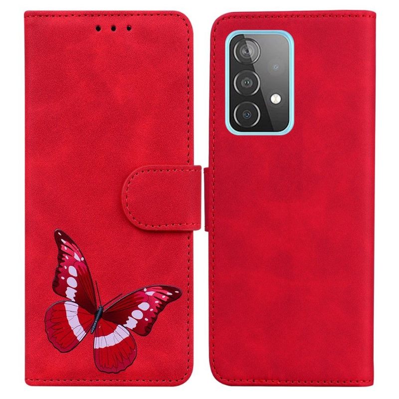 Folio-hoesje voor Samsung Galaxy A52 5G / A52 4G / A52s 5G Bescherming Hoesje Kleurrijke Vlinderbescherming