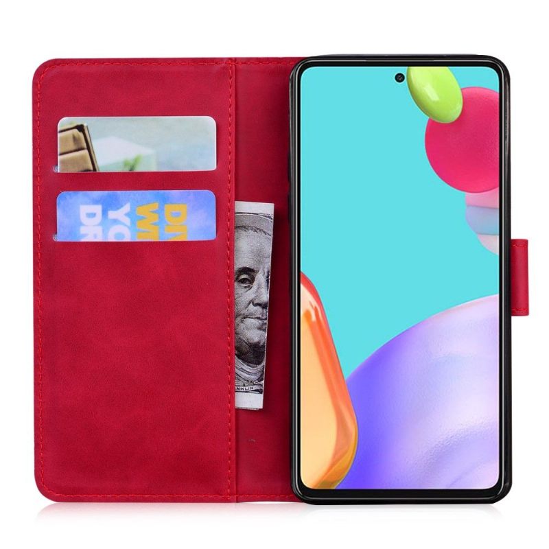 Folio-hoesje voor Samsung Galaxy A52 5G / A52 4G / A52s 5G Bescherming Hoesje Kleurrijke Vlinderbescherming