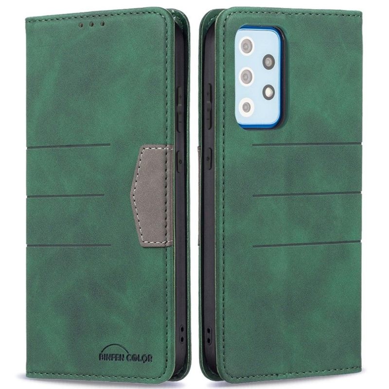 Folio-hoesje voor Samsung Galaxy A52 5G / A52 4G / A52s 5G Binfen Color Flip Faux Leather