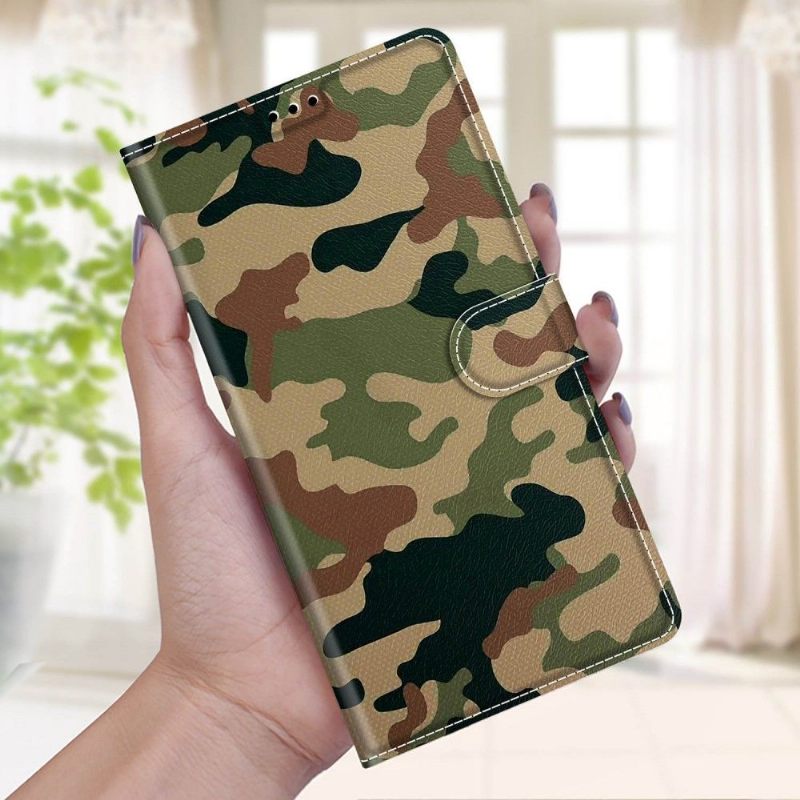 Folio-hoesje voor Samsung Galaxy A52 5G / A52 4G / A52s 5G Camouflage