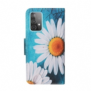 Folio-hoesje voor Samsung Galaxy A52 5G / A52 4G / A52s 5G Daisy