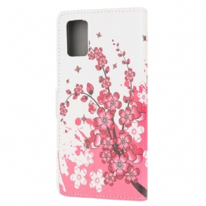 Folio-hoesje voor Samsung Galaxy A52 5G / A52 4G / A52s 5G Japanse Abrikoos