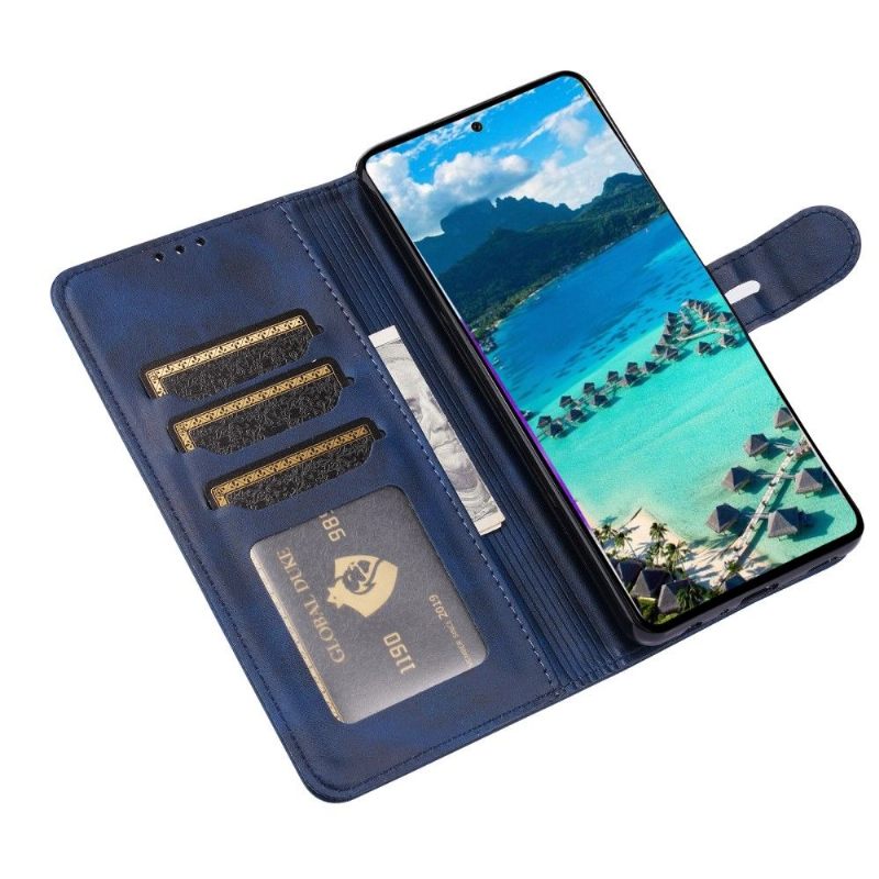 Folio-hoesje voor Samsung Galaxy A52 5G / A52 4G / A52s 5G Kitten Met Mat Leereffect