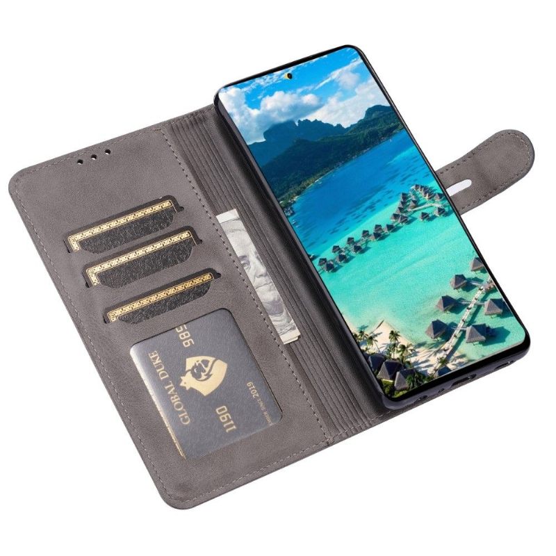 Folio-hoesje voor Samsung Galaxy A52 5G / A52 4G / A52s 5G Kitten Met Mat Leereffect