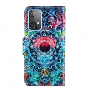 Folio-hoesje voor Samsung Galaxy A52 5G / A52 4G / A52s 5G Kleurrijke Mandala