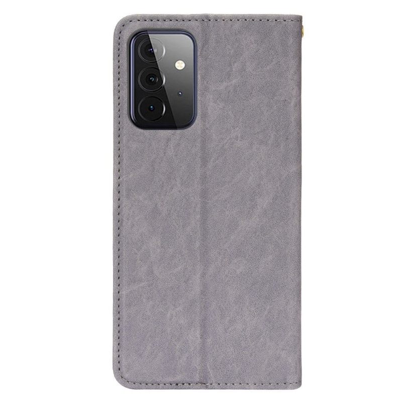 Folio-hoesje voor Samsung Galaxy A52 5G / A52 4G / A52s 5G Retro Kunstleer