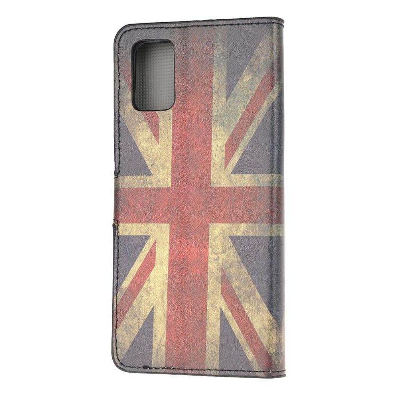 Folio-hoesje voor Samsung Galaxy A52 5G / A52 4G / A52s 5G Vintage Engelse Vlag