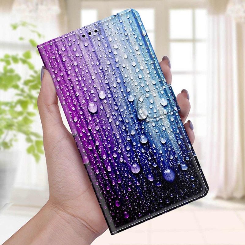 Folio-hoesje voor Samsung Galaxy A52 5G / A52 4G / A52s 5G Waterdruppels