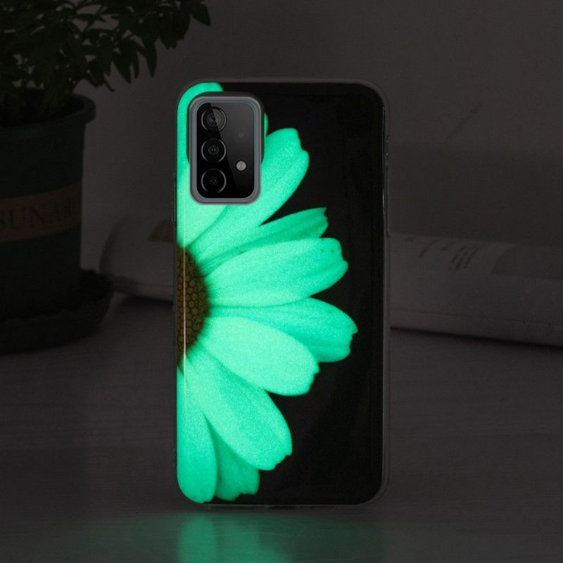 Hoesje voor Samsung Galaxy A52 5G / A52 4G / A52s 5G Fluorescerende Daisy