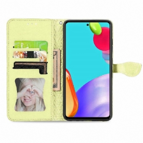 Leren Hoesje voor Samsung Galaxy A52 5G / A52 4G / A52s 5G Bescherming Mandalablad