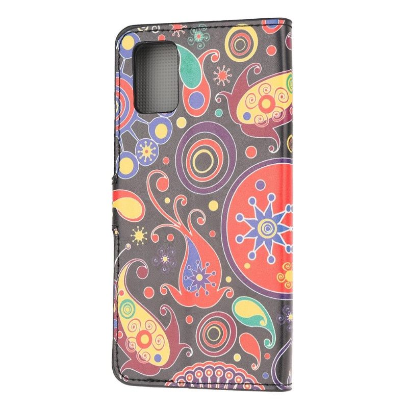 Leren Hoesje voor Samsung Galaxy A52 5G / A52 4G / A52s 5G Bescherming Paisley Bloem