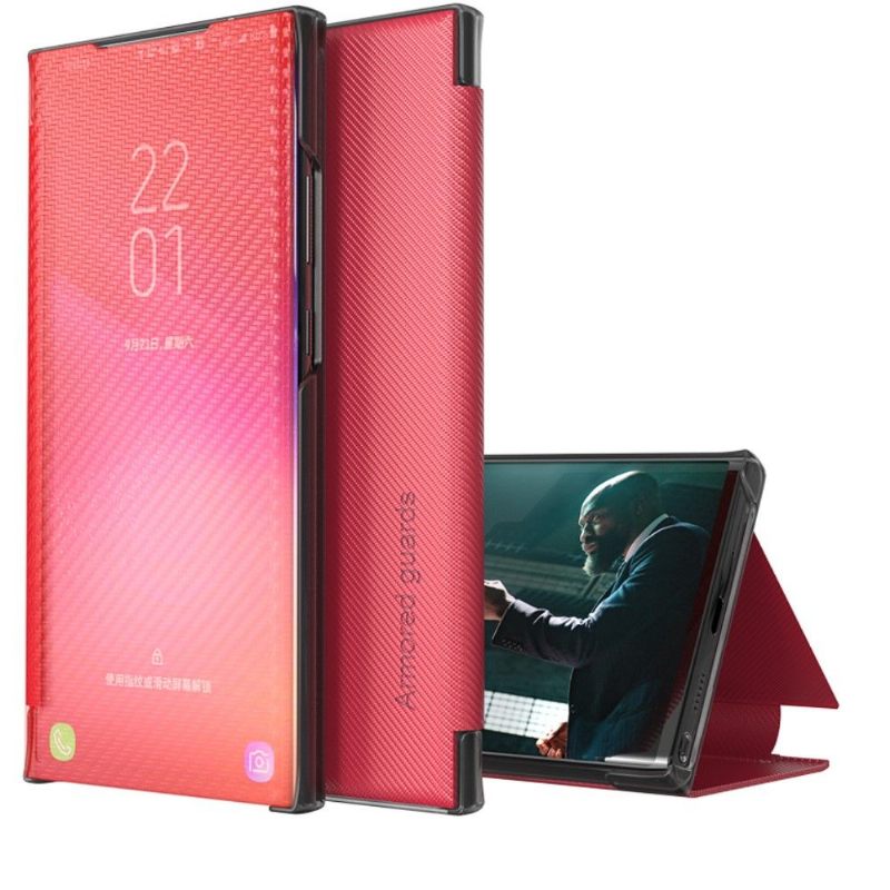 Telefoonhoesje voor Samsung Galaxy A52 5G / A52 4G / A52s 5G Anti-fall Folio-hoesje Koolstofvezel