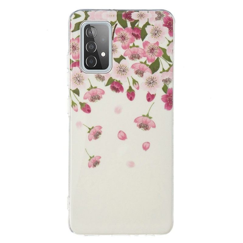 Telefoonhoesje voor Samsung Galaxy A52 5G / A52 4G / A52s 5G Fluorescerende Bloemen