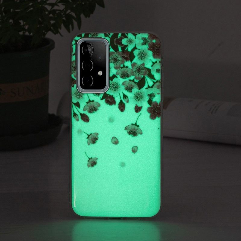 Telefoonhoesje voor Samsung Galaxy A52 5G / A52 4G / A52s 5G Fluorescerende Bloemen