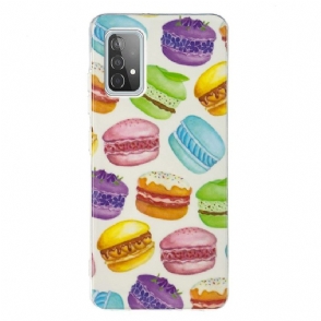 Telefoonhoesje voor Samsung Galaxy A52 5G / A52 4G / A52s 5G Fluorescerende Macarons