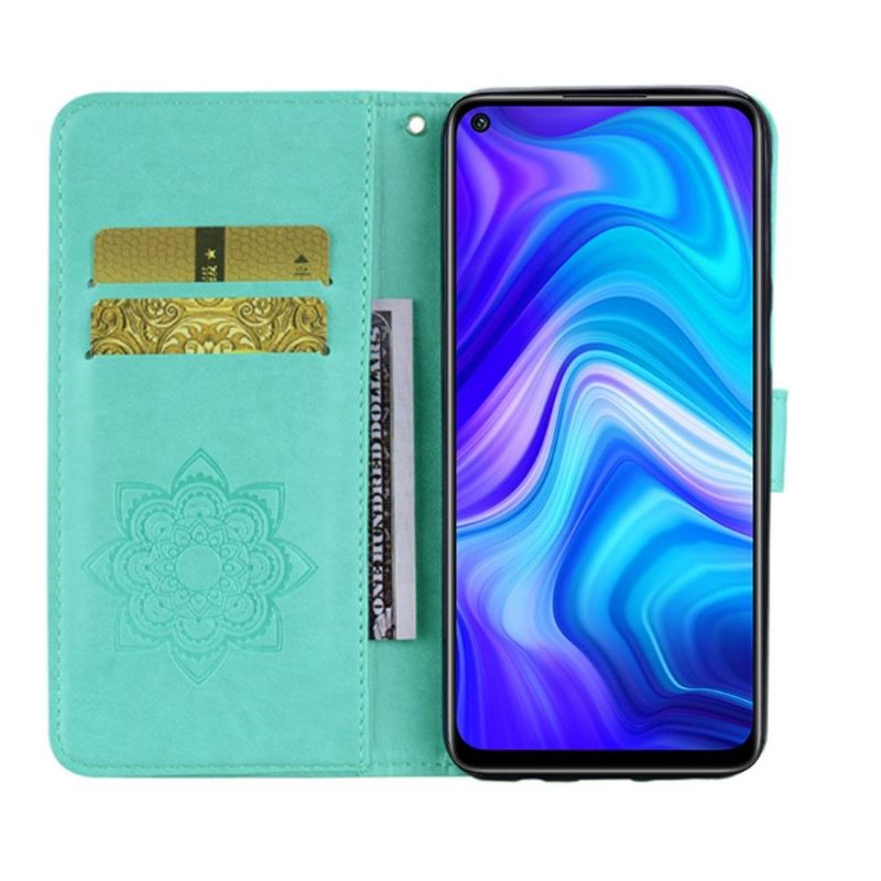 Folio-hoesje voor Xiaomi Redmi Note 9 Uil Met Reliëf