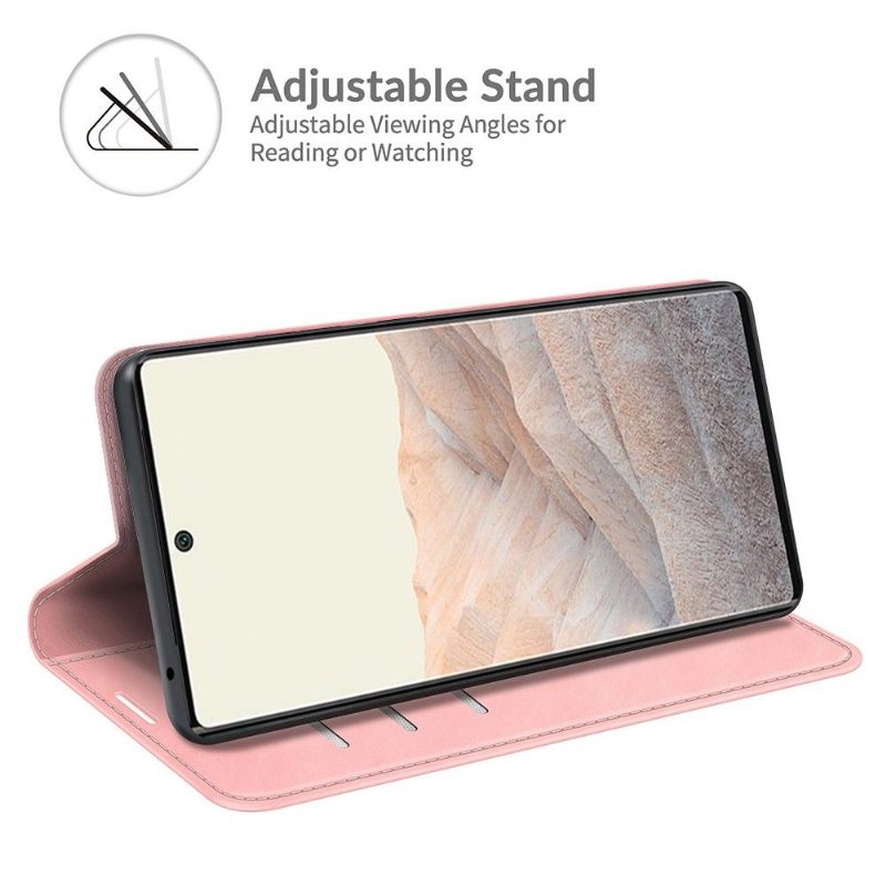 Case voor Google Pixel 6 Pro Kunstleer Functie Stand