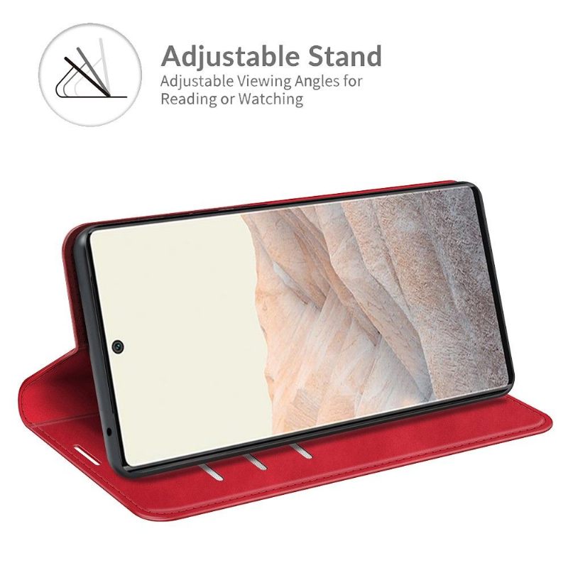 Case voor Google Pixel 6 Pro Kunstleer Functie Stand