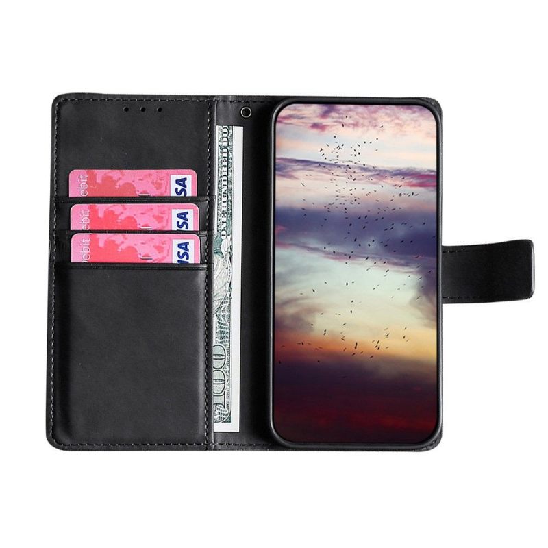 Flip Case voor Google Pixel 6 Pro Ana Faux Krokodillenleer